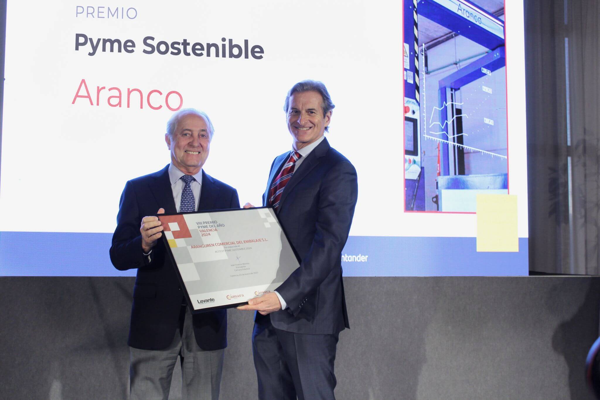 Aranco wins the runner-up prize for sustainable SME at the 8th edition of the SME of the Year Award